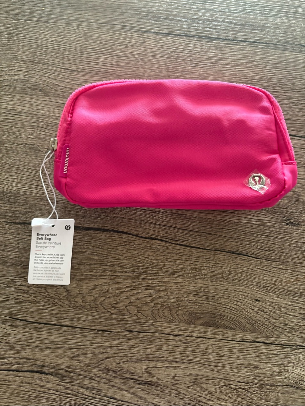 lululemon Neon Pink Small Zip Pouch